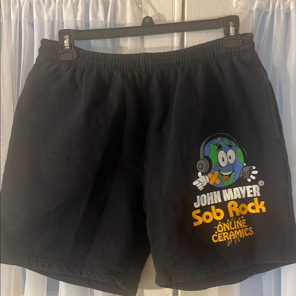 John Mayer x Online Ceramics Sob Rock Sweat Shorts Men’s Size Large Black
